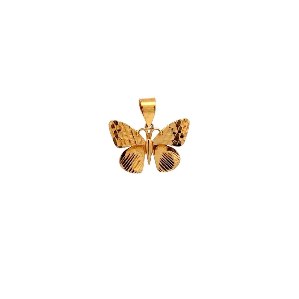 18K Gold Pendant Butterfly 1.57 grams
